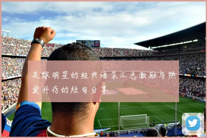 足球明星的经典语录汇总激励与热爱并存的短句分享